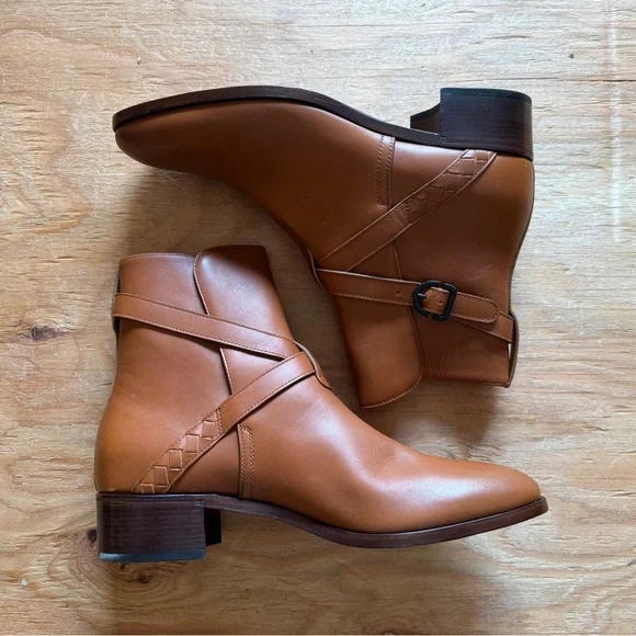 Bottega Veneta Men's Light Brown Leather Boots
